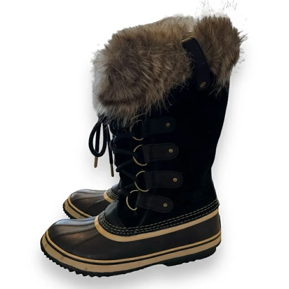 Sorel Joan of Arctic Tall Boots Black and Quarry